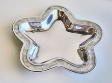 Load image into Gallery viewer, NEW Textured Aluminum Star Mother of Pearl Dish
