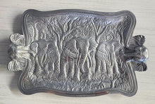 Load image into Gallery viewer, NEW Textured Aluminum Elephant Platter 9187
