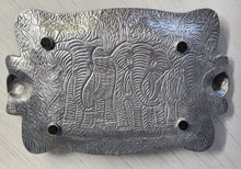 Load image into Gallery viewer, NEW Textured Aluminum Elephant Platter 9187
