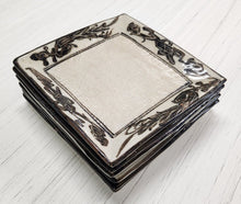 Load image into Gallery viewer, SET 6-Pc Hand-Painted Japanese Stoneware Sushi / Salad Plates
