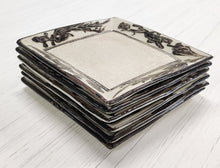 Load image into Gallery viewer, SET 6-Pc Hand-Painted Japanese Stoneware Sushi / Salad Plates
