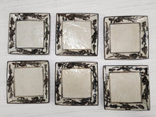 Load image into Gallery viewer, SET 6-Pc Hand-Painted Japanese Stoneware Sushi / Salad Plates
