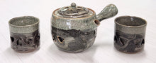 Load image into Gallery viewer, SET 3-Pc Japanese Double Wall Tea Pot and Cups
