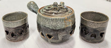 Load image into Gallery viewer, SET 3-Pc Japanese Double Wall Tea Pot and Cups
