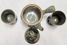 Load image into Gallery viewer, SET 3-Pc Japanese Double Wall Tea Pot and Cups
