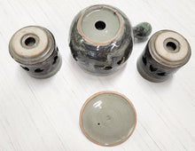Load image into Gallery viewer, SET 3-Pc Japanese Double Wall Tea Pot and Cups
