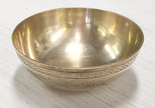 Load image into Gallery viewer, Vintage Etched Brass Bowl
