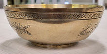 Load image into Gallery viewer, Vintage Etched Brass Bowl
