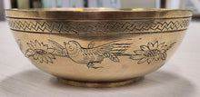 Load image into Gallery viewer, Vintage Etched Brass Bowl
