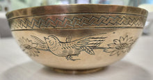 Load image into Gallery viewer, Vintage Etched Brass Bowl
