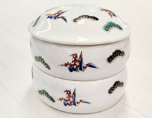 Load image into Gallery viewer, Vintage Stacked Porcelain Trinket Jars
