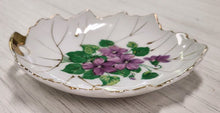 Load image into Gallery viewer, Vintage Viceroy China Leaf Dish with Violets
