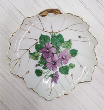 Load image into Gallery viewer, Vintage Viceroy China Leaf Dish with Violets
