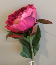 Load image into Gallery viewer, NEW Faux Floral Stem - Harvest Peony, Magenta 4205-MAG
