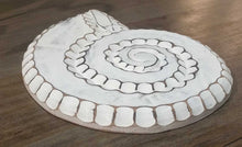 Load image into Gallery viewer, NEW 14" White Wood Nautilus Shell Wall Decor 32219w-4
