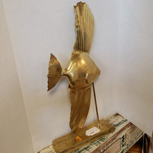 Load image into Gallery viewer, 24&quot; Brass Fish on Stand
