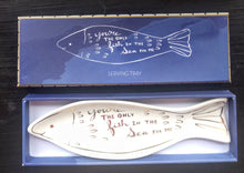 Load image into Gallery viewer, NEW Ceramic Mini Tray "Azure" Fish in Box by Rosanna
