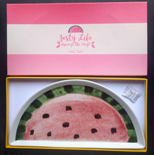 Load image into Gallery viewer, NEW 13x7.5" "Zesty Life" Watermelon Slice Tray in Box by Rosanna
