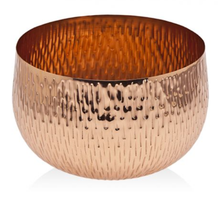 Load image into Gallery viewer, NEW 7" Godinger Gatherings Sunburst Copper Finish Bowl (In Box)
