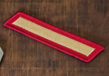 Load image into Gallery viewer, 5" USMC Bar Patch Red/Gold
