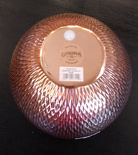 Load image into Gallery viewer, NEW 9" Godinger Gatherings Sunburst Copper Finish Bowl
