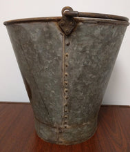 Load image into Gallery viewer, 13" Vintage Metal Bucket with Handle - India
