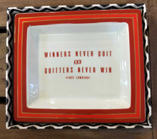 Load image into Gallery viewer, NEW Wise Sayings "Winners Never Quit..." Desk Tray in Gift Box - 51711
