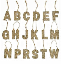 Load image into Gallery viewer, NEW 4.5" Glitter Initial Ornament "G" 4674002g
