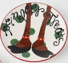 Load image into Gallery viewer, NEW 4.5" Reindeer Treats Plate
