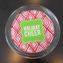 Load image into Gallery viewer, NEW Glass Wine Bottle Coaster - Holiday Cheer
