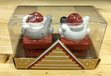 Load image into Gallery viewer, NEW Santa Dog in Chimney Salt &amp; Pepper Set
