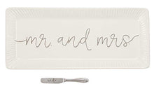 Load image into Gallery viewer, NEW 16" Mrs &amp; Mrs Platter with Spreader 4075127
