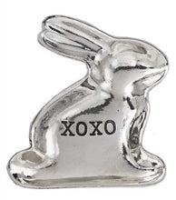 Load image into Gallery viewer, NEW Mini Metal Bunny Trinket Dish w Gift Box - Love / XOXO
