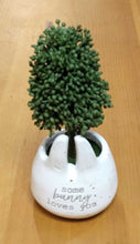 Load image into Gallery viewer, NEW Faux Boxwood Topiary in Mini Bunny Pot - Some Bunny Loves You 40930017S
