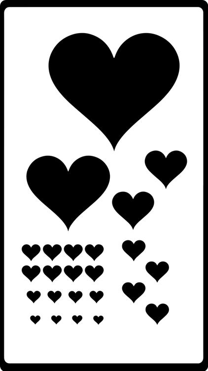 Heart Stencil - Various Sizes *NS