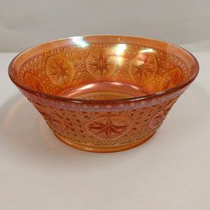 Carnival Glass Imperial Marigold Star Bowl