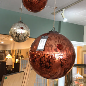 NEW 10" Classic Copper Ball Ornament