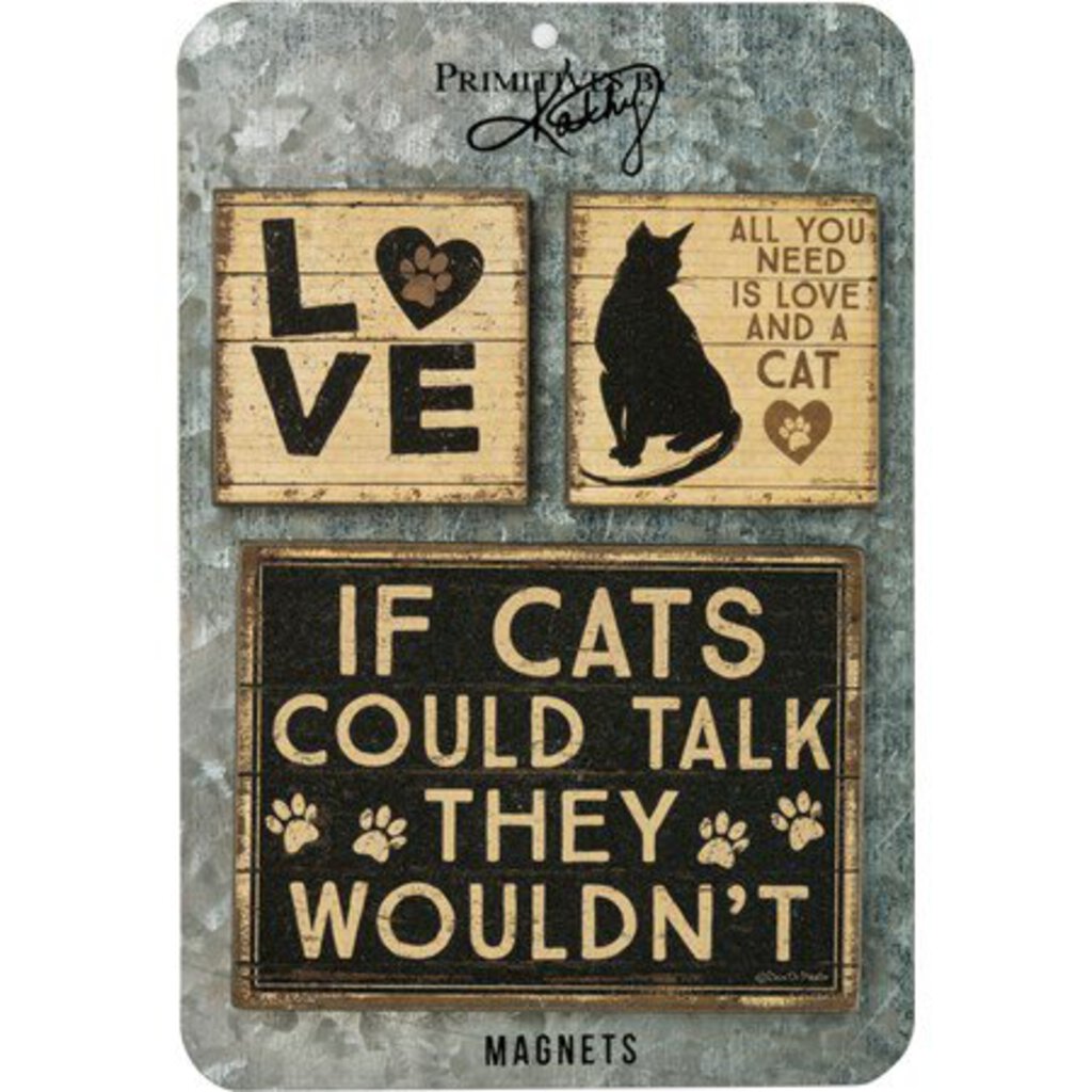 NEW Magnet Set - All You Need Is Love And A Cat - 39362
