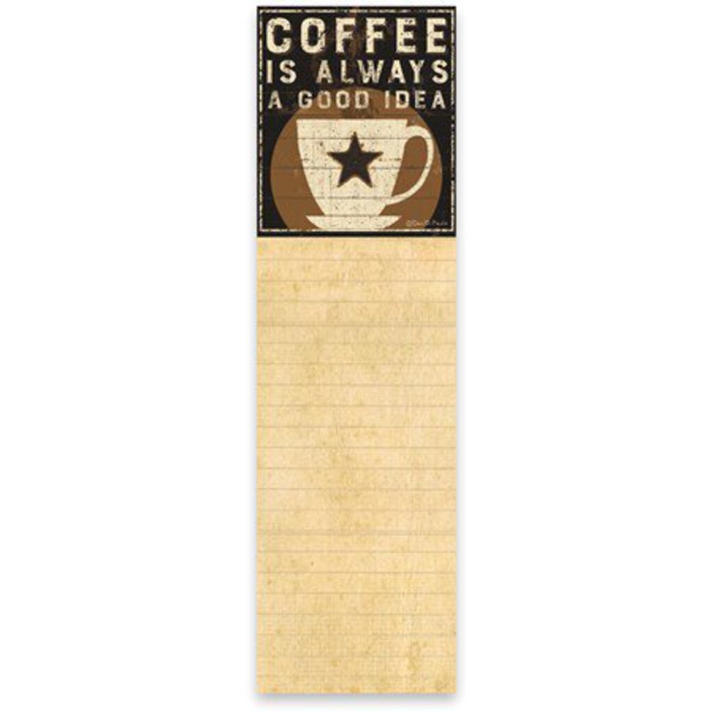 *NEW List Notepad - Coffee - 35773
