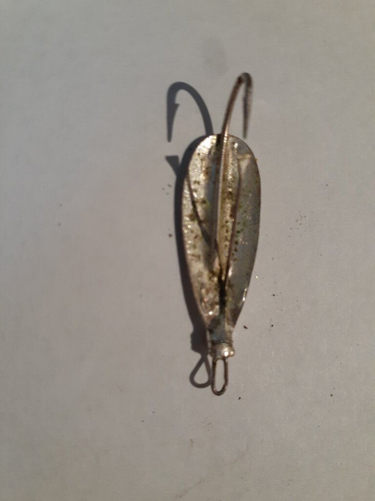 VINTAGE Johnson's Silver Minnow Spoon Fishing Lure - small – Starboard Home