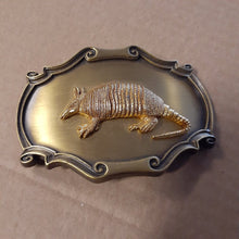 Load image into Gallery viewer, Vintage Brass Armadillo Belt Buckle
