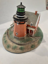 Load image into Gallery viewer, Danbury Mint Historic American Lighthouses Collection: &quot;Block Island Southeast Lighthouse&quot; WITH BOX
