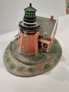 Danbury Mint Historic American Lighthouses Collection: "Block Island Southeast Lighthouse" WITH BOX