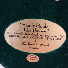 Load image into Gallery viewer, Danbury Mint Historic American Lighthouse Collection: &quot;Sandy Hook Lighthouse&quot; WITH BOX
