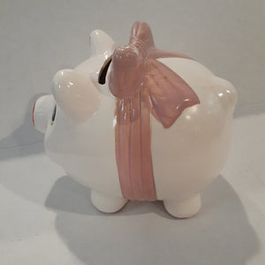 Pink Bow Piggy Bank