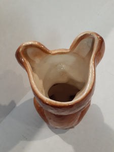 Vintage 6.5" Ceramic Bear Vase