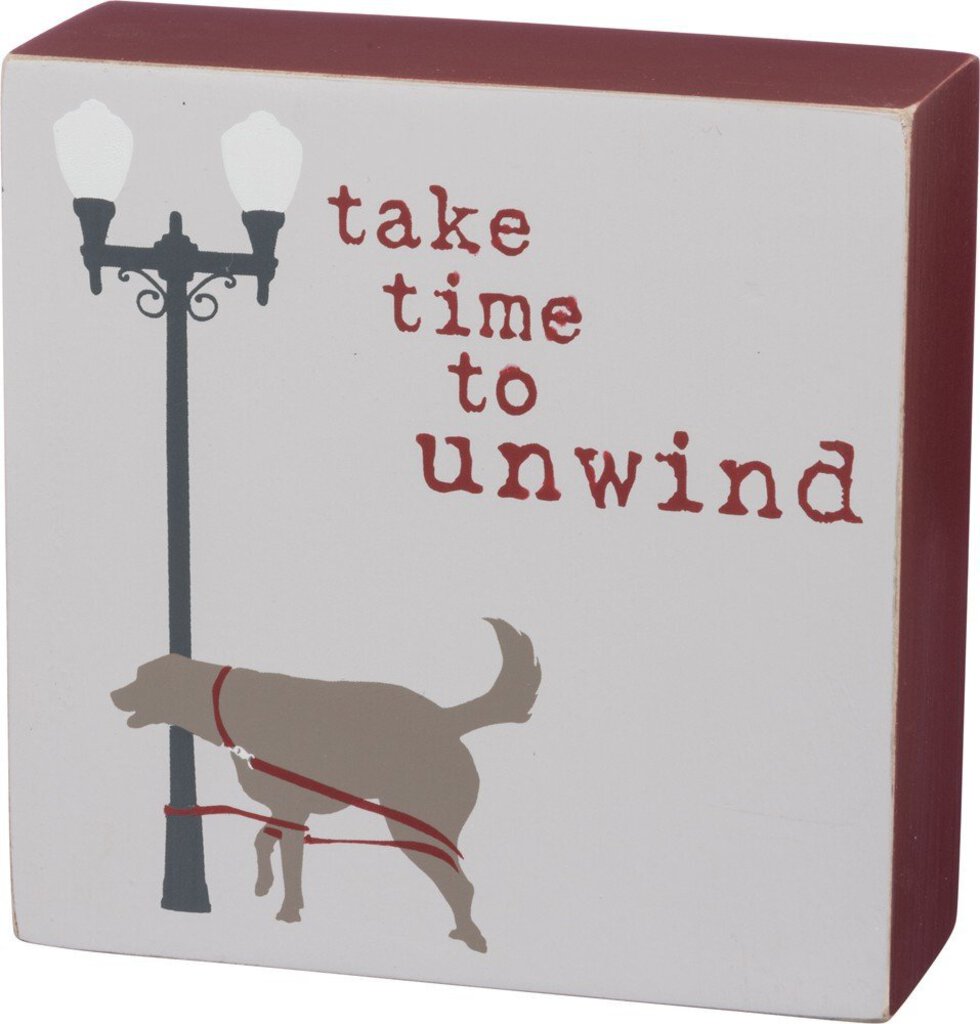 NEW Box Sign - Time to Unwind - 39154