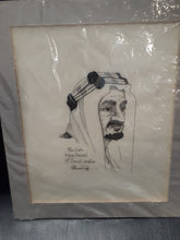 Load image into Gallery viewer, Ink Drawing &quot;The Late Faisal&quot;, Signed
