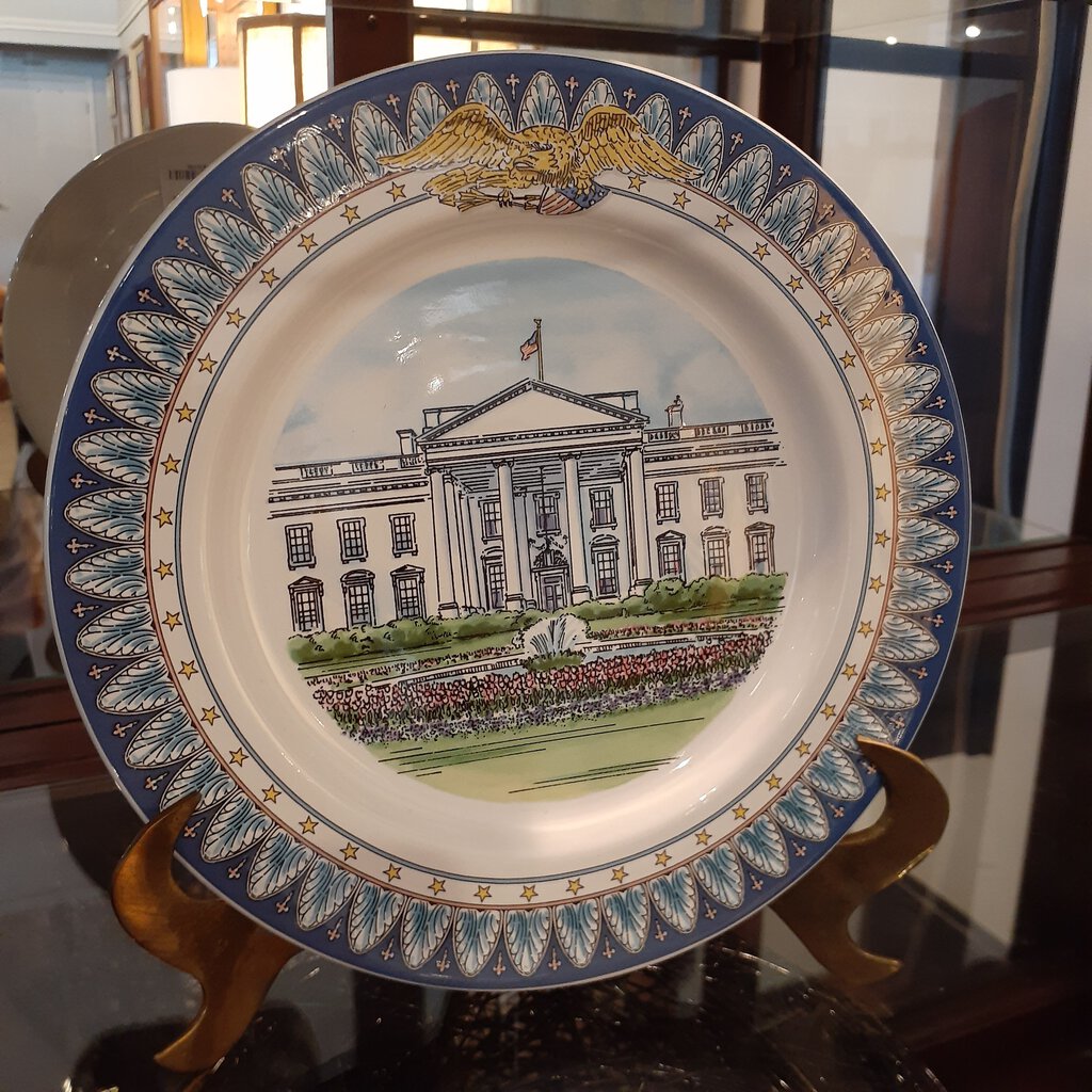 Tiffany & Co. The White House Bicentennial Plate, 1992