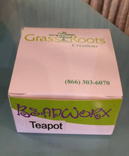 Load image into Gallery viewer, NEW Beadworx by Grass Roots Teapot Ornament
